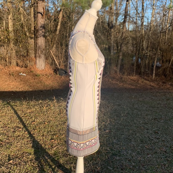 MINKPINK Techno Tribe Geometric Pattern Dress Size Medium - Picture 4 of 10